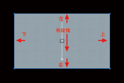 从上到下的布纹线